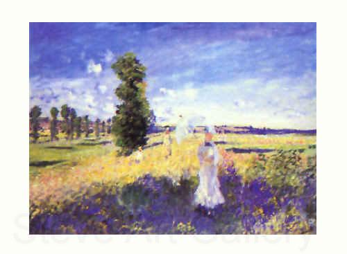 Claude Monet The Walk Spain oil painting art